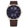 Tommy Hilfiger Men’s Quartz Leather Strap Blue Dial 44mm Watch 1791605