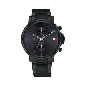 Tommy Hilfiger Men’s Quartz Stainless Steel Black Dial 44mm Watch 1710414