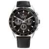 Tommy Hilfiger Men’s Quartz Black Leather Strap Black Dial 46mm Watch 1791964