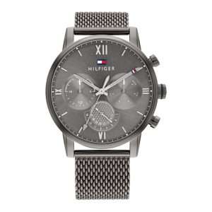 Tommy Hilfiger Men’s Quartz Grey Stainless Steel Grey Dial 44mm Watch 1791882