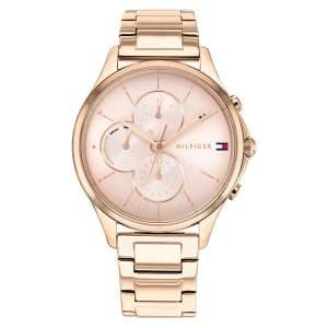 Tommy Hilfiger Women’s Quartz Rose Gold Stainless Steel Rose Gold Dial 38mm Watch 1782259