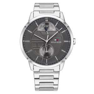 Tommy Hilfiger Men’s Quartz Stainless Steel Grey Dial 44mm Watch 1791608