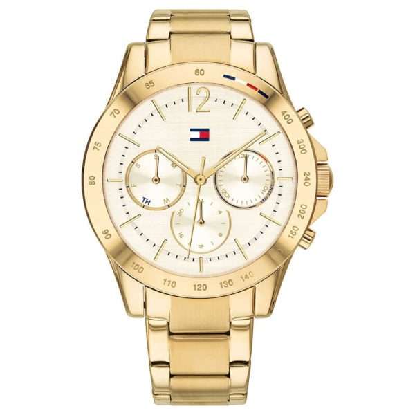 Tommy Hilfiger Women’s Quartz Stainless Steel Gold Dial 38mm Watch 1782195