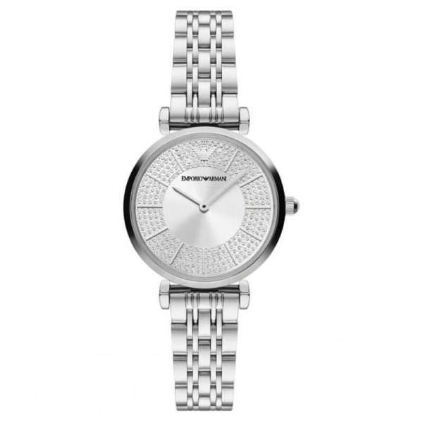 Emporio Armani Women’s Quartz Silver Stainless Steel Silver Dial 32mm Watch AR11445