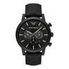 Emporio Armani Men’s Quartz Black Leather Strap Black Dial 46mm Watch AR11450 UAE DUBAI AJMAN SHARJAH ABU DHABI RAS AL KHAIMA UMM UL QUWAIN ALAIN FUJAIRAH