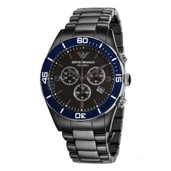 Emporio Armani Men’s Quartz Stainless Steel Black Dial 43mm Watch AR1429 UAE DUBAI AJMAN SHARJAH ABU DHABI RAS AL KHAIMA UMM UL QUWAIN ALAIN FUJAIRAH