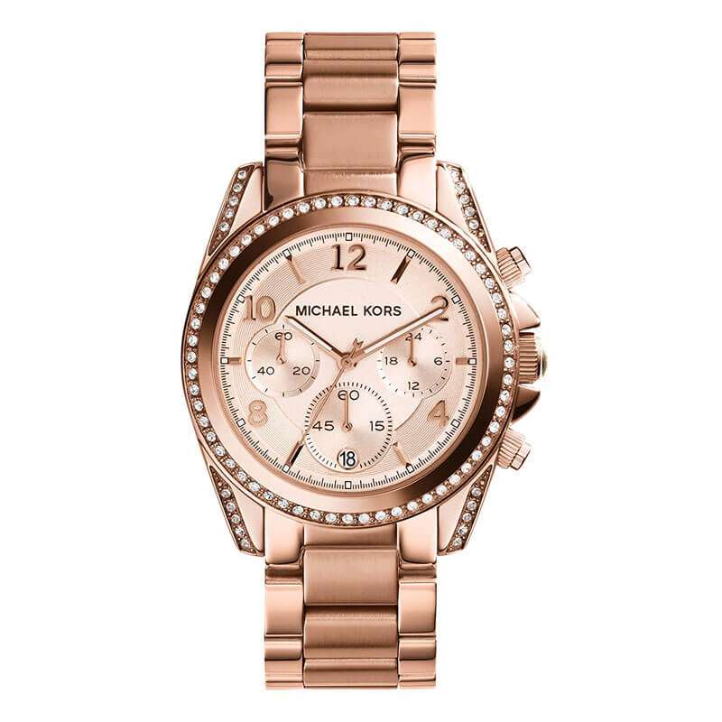 Michael Kors Blair Chronograph Rose Gold Watch MK5263  Big Daddy Watches