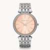 Michael Kors Women’s Quartz Stainless Steel Pink Dial 39mm Watch MK3218