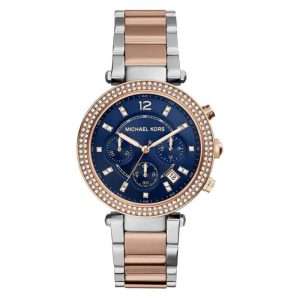 Michael Kors Women’s Quartz Stainless Steel Blue Dial 39mm Watch MK6141