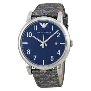 Emporio Armani Men’s Quartz Nylon Strap Blue Dial 41mm Watch AR1833