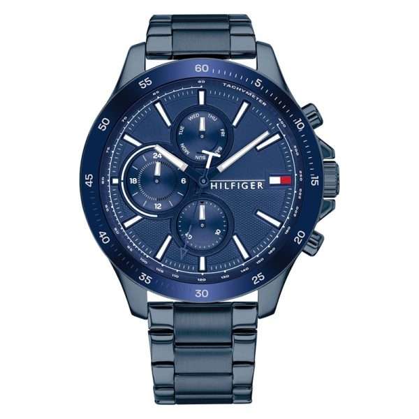 Tommy Hilfiger Men’s Quartz Stainless Steel Blue Dial 46mm Watch 1791720 UAE DUBAI AJMAN SHARJAH ABU DHABI RAS AL KHAIMA UMM UL QUWAIN ALAIN FUJAIRAH