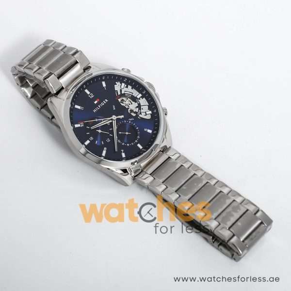 Tommy Hilfiger Men’s Quartz Silver Stainless Steel Blue Dial 44mm Watch 1710448 UAE DUBAI AJMAN SHARJAH ABU DHABI RAS AL KHAIMA UMM UL QUWAIN ALAIN FUJAIRAH