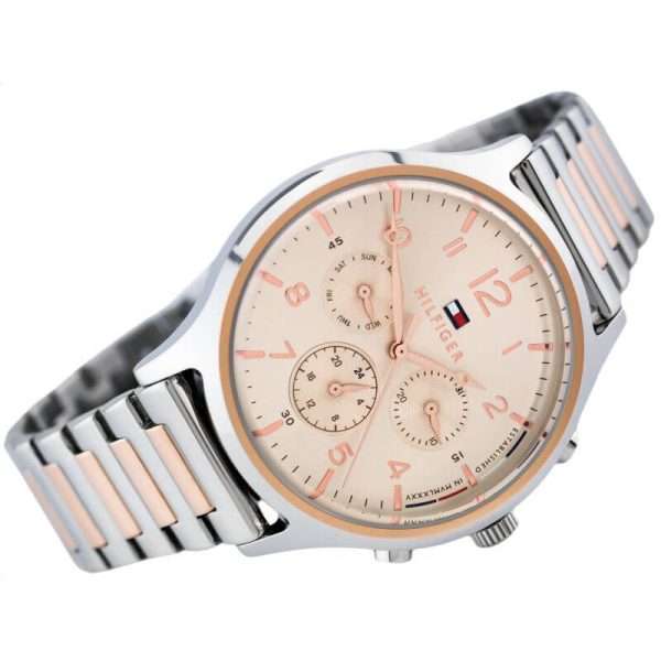 Tommy Hilfiger Women’s Quartz Stainless Steel Rose Gold Dial 38mm Watch 1781876