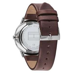Tommy Hilfiger Men’s Quartz Leather Strap Blue Dial 44mm Watch 1791605
