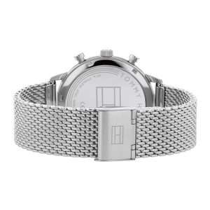 Tommy Hilfiger Men’s Quartz Silver Stainless Steel White Dial 44mm Watch 1791988
