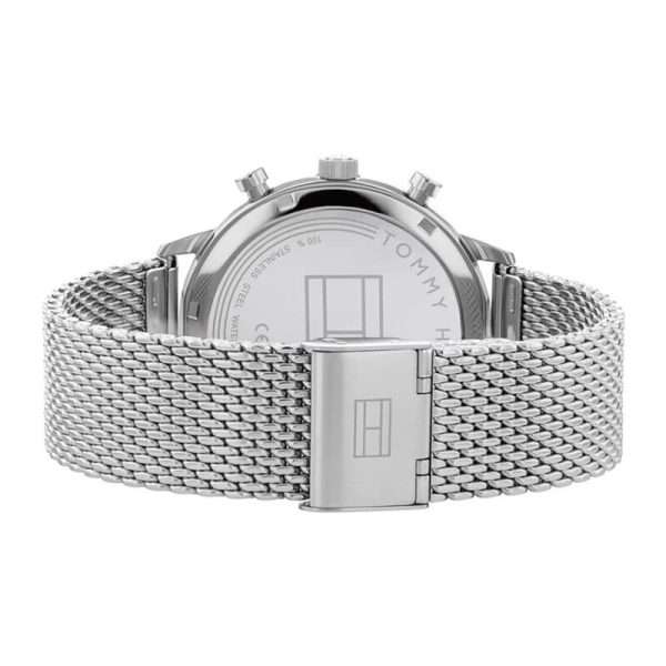 Tommy Hilfiger Men’s Quartz Silver Stainless Steel White Dial 44mm Watch 1791988