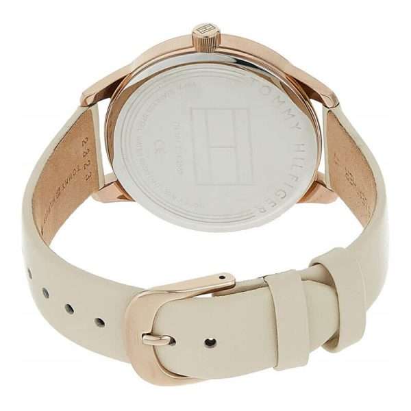 Tommy Hilfiger Women’s Quartz Cream Leather Strap Cream Dial 38mm Watch 1782022