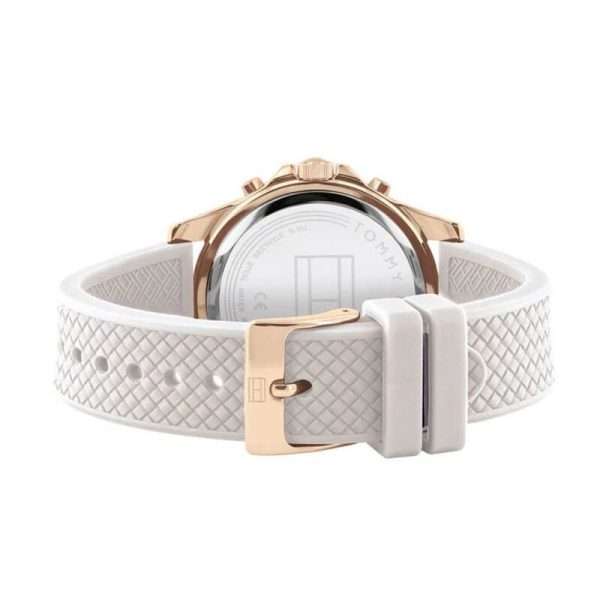 Tommy Hilfiger Women’s Quartz White Silicone Strap White Dial 38mm Watch 1782199