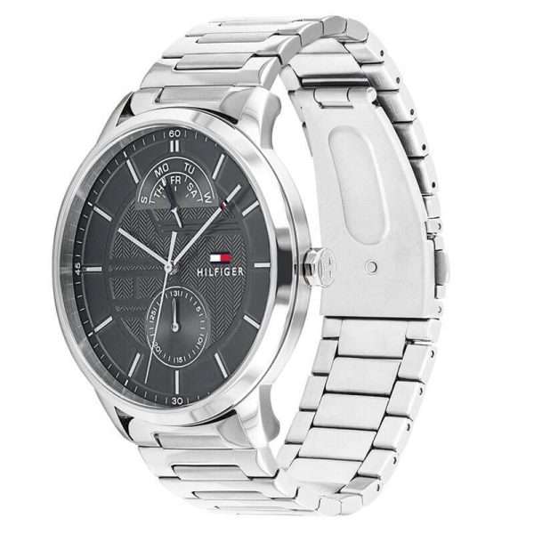 Tommy Hilfiger Men’s Quartz Stainless Steel Grey Dial 44mm Watch 1791608