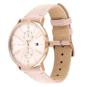 Tommy Hilfiger Women’s Quartz Leather Starp Pink Dial 38mm Watch 1782071