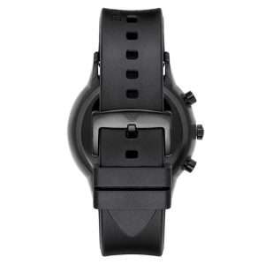 Emporio Armani Men’s Quartz Silicone Strap Silver Dial 43mm Watch AR11048