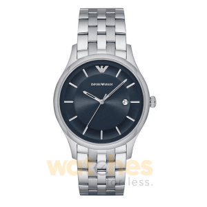 Emporio Armani Men’s Quartz Stainless Steel Blue Dial 43mm Watch AR11019