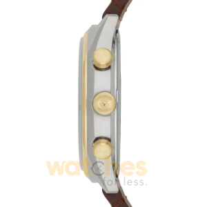 Emporio Armani Men’s Quartz Leather Strap White Dial 44mm Watch AR11033