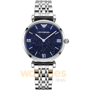 Emporio Armani Women’s Quartz Stainless Steel Dark Blue Dial 32mm Watch AR11091