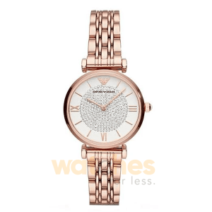 Emporio Armani Women’s Quartz Stainless Steel Silver Crystal Pave Dial 32mm Watch AR11244 UAE DUBAI AJMAN SHARJAH ABU DHABI RAS AL KHAIMA UMM UL QUWAIN ALAIN FUJAIRAH