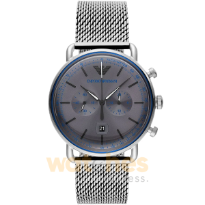 Emporio Armani Men’s Quartz Stainless Steel Grey Dial 43mm Watch AR11383
