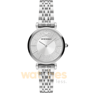Emporio Armani Women’s Quartz Silver Stainless Steel Silver Dial 32mm Watch AR11445