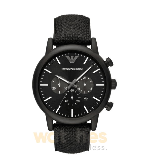 Emporio Armani Men’s Quartz Black Leather Strap Black Dial 46mm Watch AR11450 UAE DUBAI AJMAN SHARJAH ABU DHABI RAS AL KHAIMA UMM UL QUWAIN ALAIN FUJAIRAH