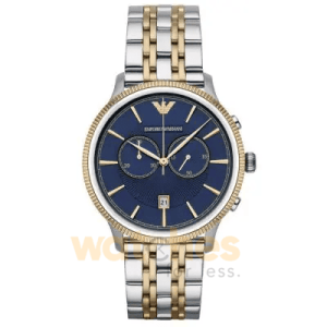 Emporio Armani Men’s Quartz Stainless Steel Blue Dial 43mm Watch AR1847