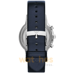 Alternative view of Emporio Armani Men’s Quartz Leather Strap Blue Dial 43mm Watch AR2473
