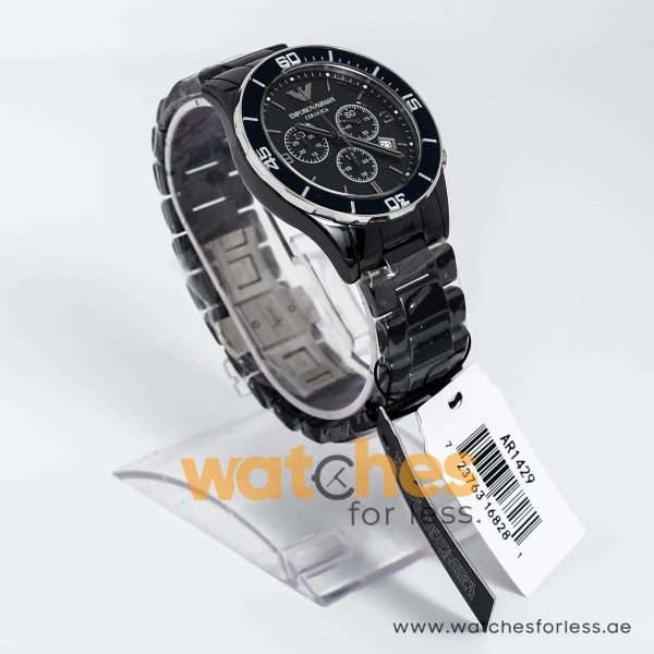 Emporio Armani Men’s Quartz Stainless Steel Black Dial 43mm Watch AR1429 UAE DUBAI AJMAN SHARJAH ABU DHABI RAS AL KHAIMA UMM UL QUWAIN ALAIN FUJAIRAH