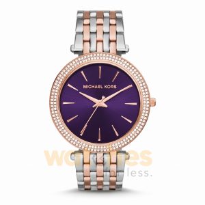 Michael Kors Women’s Quartz Stainless Steel Purple Dial 39mm Watch MK3353