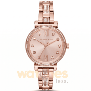Michael Kors Women’s Quartz Stainless Steel Rose Gold Dial 36mm Watch MK3882