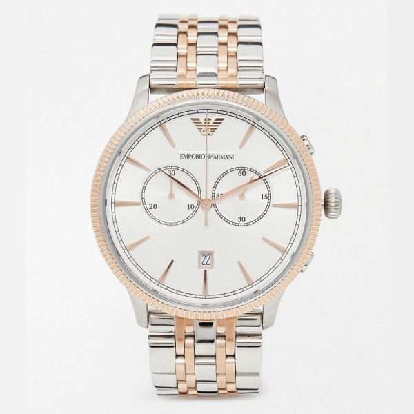 Emporio Armani Men’s Quartz Stainless Steel Silver Dial 43mm Watch AR1826 UAE DUBAI AJMAN SHARJAH ABU DHABI RAS AL KHAIMA UMM UL QUWAIN ALAIN FUJAIRAH