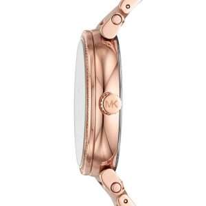 Michael Kors Women’s Quartz Stainless Steel Rose (MK Logo) Crystal-set Dial 36mm Watch MK4336