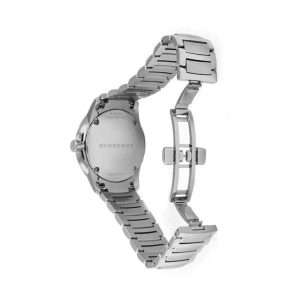 Burberry Men’s Swiss Made Quartz Stainless Steel Silver Dial 35mm Watch BU10004