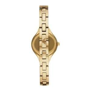 Emporio Armani Women’s Quartz Gold Stainless Steel Champagne Dial 26mm Watch AR7363
