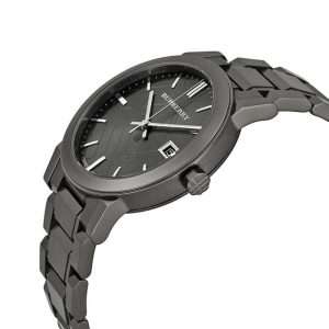 Burberry Men’s Swiss Made Stainless Steel Grey Dial 38mm Watch BU9007
