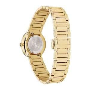 Versace Women’s Quartz Swiss Made Gold Stainless Steel Red Dial 28mm Watch VET300321