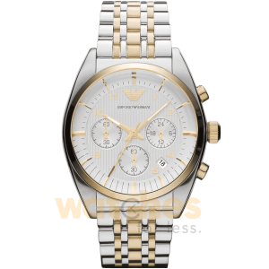 Emporio Armani Men’s Quartz Stainless Steel Silver Dial 43mm Watch AR0396 UAE DUBAI AJMAN SHARJAH ABU DHABI RAS AL KHAIMA UMM UL QUWAIN ALAIN FUJAIRAH