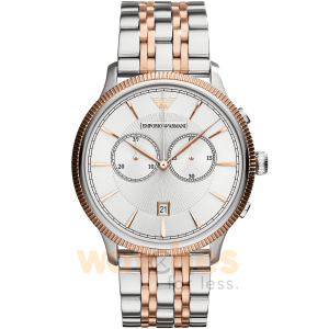 Emporio Armani Men’s Quartz Stainless Steel Silver Dial 43mm Watch AR1826 UAE DUBAI AJMAN SHARJAH ABU DHABI RAS AL KHAIMA UMM UL QUWAIN ALAIN FUJAIRAH