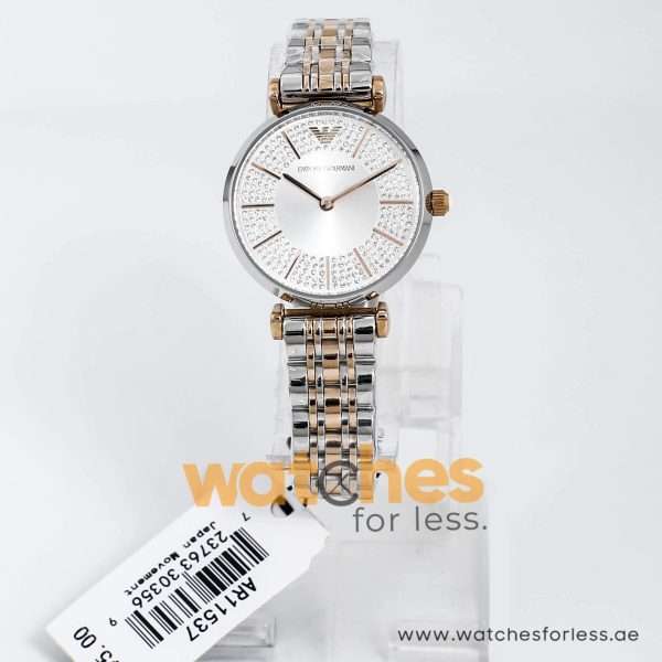 Emporio Armani Women’s Quartz Stainless Steel Silver Dial 32mm Watch AR11537 UAE DUBAI AJMAN SHARJAH ABU DHABI RAS AL KHAIMA UMM UL QUWAIN ALAIN FUJAIRAH