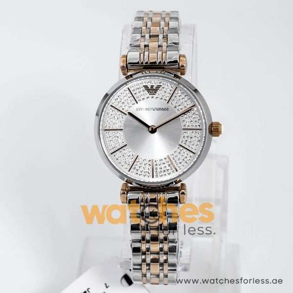 Emporio Armani Women’s Quartz Stainless Steel Silver Dial 32mm Watch AR11537 UAE DUBAI AJMAN SHARJAH ABU DHABI RAS AL KHAIMA UMM UL QUWAIN ALAIN FUJAIRAH