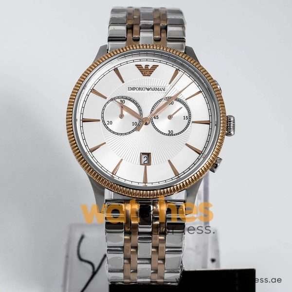 Emporio Armani Men’s Quartz Stainless Steel Silver Dial 43mm Watch AR1826 UAE DUBAI AJMAN SHARJAH ABU DHABI RAS AL KHAIMA UMM UL QUWAIN ALAIN FUJAIRAH