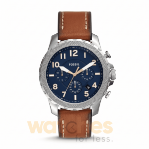 Fossil Men’s Quartz Leather Strap Blue Dial 46mm Watch FS5602 UAE DUBAI AJMAN SHARJAH ABU DHABI RAS AL KHAIMA UMM UL QUWAIN ALAIN FUJAIRAH