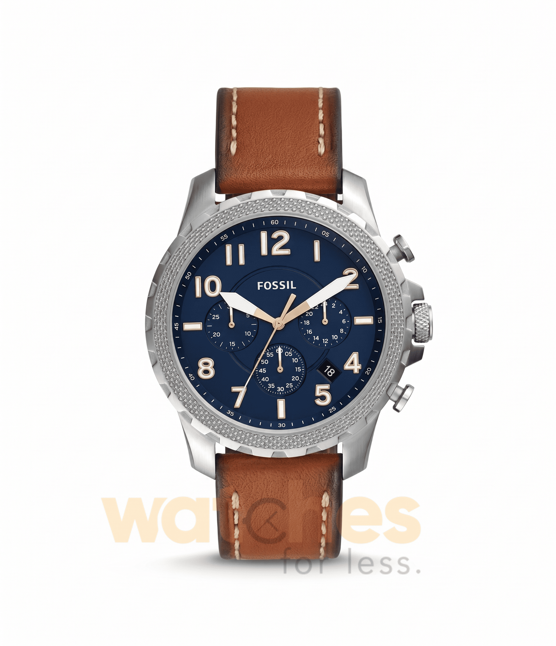 Fossil Men’s Quartz Leather Strap Blue Dial 46mm Watch FS5602 UAE DUBAI AJMAN SHARJAH ABU DHABI RAS AL KHAIMA UMM UL QUWAIN ALAIN FUJAIRAH